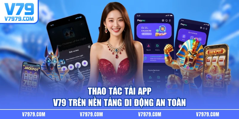 Thao tác tải app V79 trên nền tảng di động an toàn